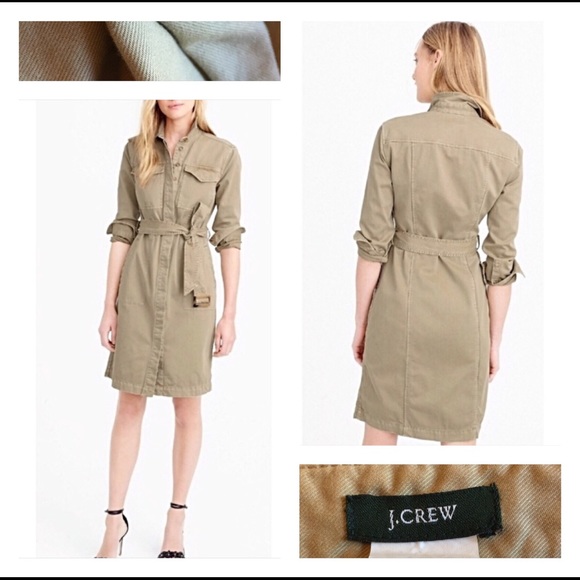 J. Crew Dresses & Skirts - J Crew Safari Utility Dress Spring Trend Size 10
